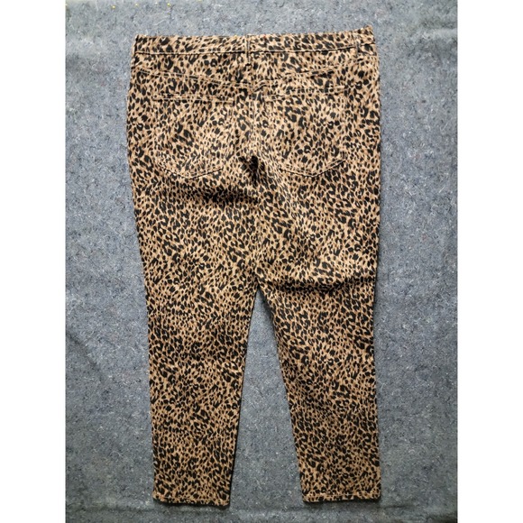 Terra & Sky Core Straight Leg Demin Leopard Size 16W High Rise - Picture 8 of 8